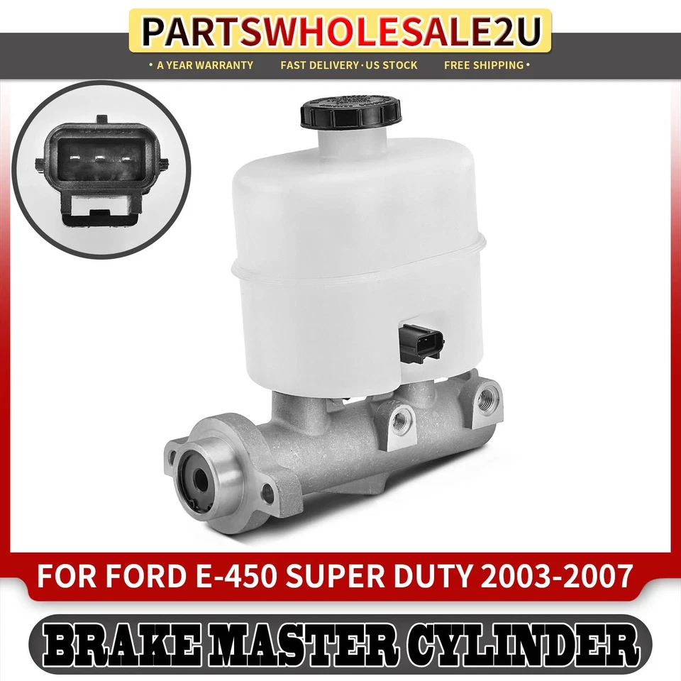 Cilindro maestro de freno con depósito con sensor para Ford E-450 Super Duty 2003-2007 Foto 1 de 4