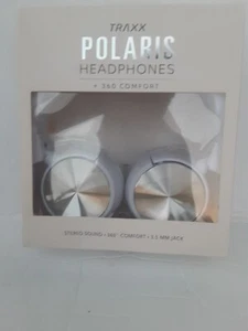TRAXX POLARIS HEADPHONES +360 COMFORT- white Brand New ! - Picture 1 of 2