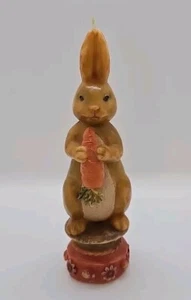 Wax Candle RUSS Berrie OLDE WORLD HERITAGE  Hare Rabbit 7" Handpainted New w/Tag - Picture 1 of 9