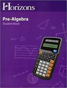 Horizons Pre-Algebra Student Book AOP Homeschool JMS071B - Imagen 1 de 1