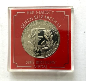 Queen Elizabeth II 60th Birthday Medal. As seen in photos. - Picture 1 of 4