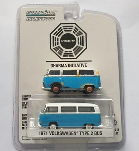 Juego de TV PERDIDO 1971 VW T2 Bus Volkswagen + Juego de caja sin restaurar* Luz verde 1:64 RARO - Imagen 1 de 4