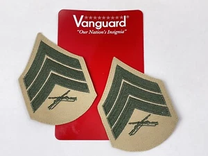 NUEVO USMC MUJER SGT JUEGO DE RANGO COSIDO VESTIDO DE SERVICIO BORDADO CAMISA ALFA CAQUI - Imagen 1 de 12