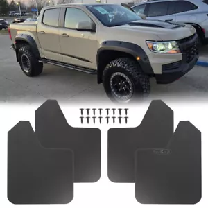 Guardabarros 4xAnchos Rally guardabarros protector contra salpicaduras para 15-22 GMC Canyon Chevy Colorado - Imagen 1 de 14