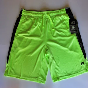 Russell Core Shorts Drip-power 360 Reflective Green/Black NWT Size XXL (18) - Picture 1 of 10