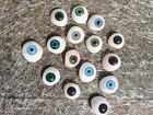 Vintage Human Prosthetic Eye -~ Antique Artificial Mix Eye Set Of 10 Pcs