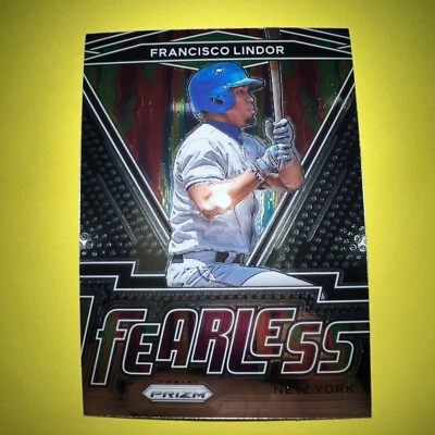 FRANCISCO LINDOR 2021 PRIZM FEARLESS #FR-6 NEW YORK METS - Image 1 of 2