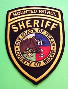 PARCHE BEXAR COUNTY TEXAS 5 5/8" TX (PATRULLA MONTADA) CABALLO SHERIFF/POLICÍA - Imagen 1 de 1