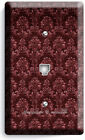 Victorian Era Antique Burgundy Floral Light Switch Outlet Wall Plates Room Decor