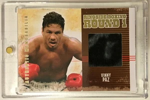 Vinny Paz 2010 Ringside Boxing Round One 1 GOLD Fight-Worn Robe Patch #'d 9/10 - Picture 1 of 2