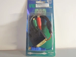 6 inches M1-DA 34 pin Male to 3 RCA Female Component Cable Adapter - Picture 1 of 3