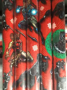 Marvel Black Panther GIFT WRAP WRAPPING PAPER ROLL HOLIDAY 60 SQ. FT Shuri Okoye - Picture 1 of 1