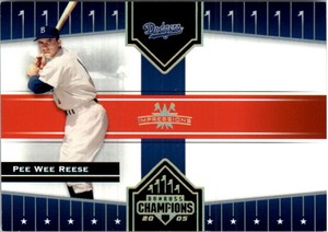 2005 Donruss Champions Impressions Gold Baseball Card #293 Pee Wee Reese /50
