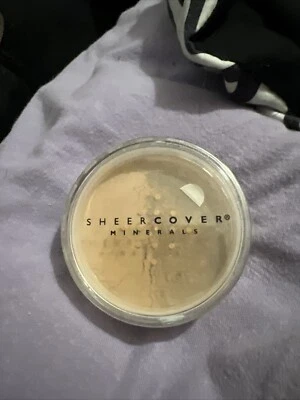 Sheer Cover ALMOND Mineral FOUNDATION LARGE FULL SIZE 4g NEW & SEALED!  - Image 1 of 3
