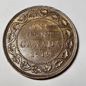 1919 - HIGH GRADE - Canada 1 one cent large penny - SHIP LOW COST - C1-578 - Picture 1 of 3