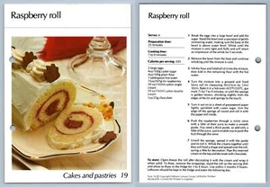 Raspberry Roll #19 Cakes Hamlyn All-Colour Cookery Card - Picture 1 of 1