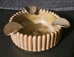 VINTAGE TRENCH ART ASHTRAY VITTORIO EMANUELE II RE D' ITALIA COINS ( 1800'S)? - Picture 1 of 12