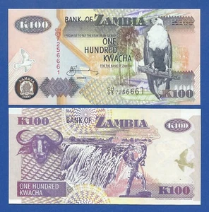 ZAMBIA -- 100 KWACHA ( 2006 ) -- UNC -- PICK 38f . - Picture 1 of 1