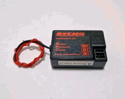 BYCMO By HiTec AM 27MHz 2 Channel RC Radio Receiver Nitro Electric - Image 1 of 4