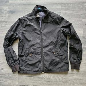 Chaqueta de mezclilla Paul Smith de nailon-algodón para hombre talla mediana negra modelo 417E - Imagen 1 de 9