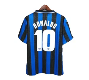 MAGLIA JERSEY MAILLOT CAMICETA HOME FC INTER 1998 SERIE A RONALDO 10 IL FENOMENO - Imagen 1 de 7