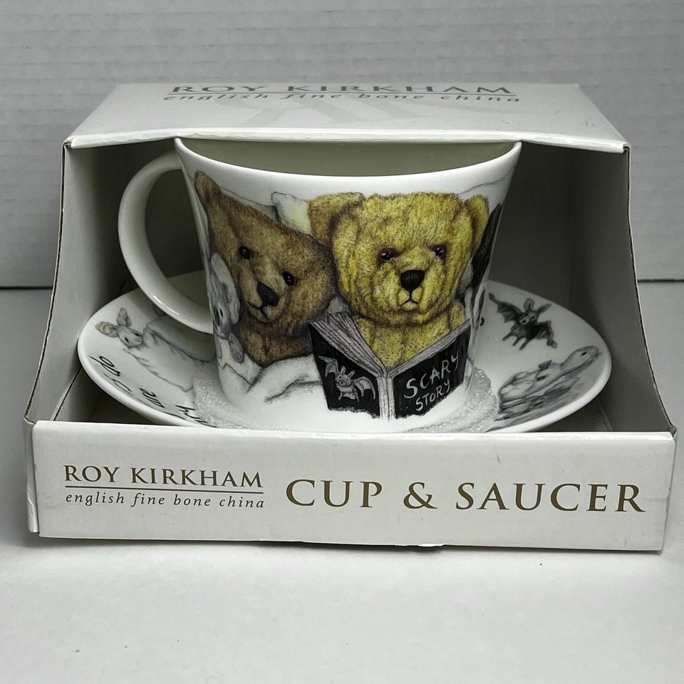 Taza de desayuno y platillo Inglaterra ROY KIRKHAM "Monsters Under the Bed" 2003 NUEVO Foto 1 de 4