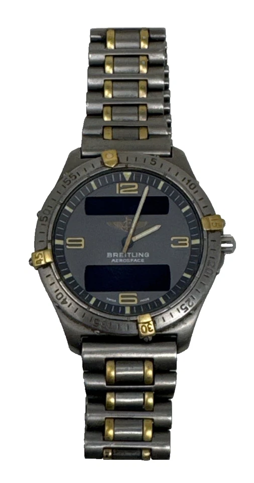 Breitling Aerospace F56062 Titanium Quartz 100mm Watch Grey Dial Mens Watch USED - image 1 of 4