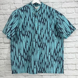 Reyn Spooner Kloth Hawaiian Aloha Surfboards Popover Shirt XXL - Picture 1 of 15