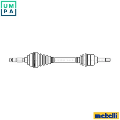 DRIVE SHAFT 17-1122 FOR PEUGEOT BOXER/FURGON/Van/Platform/Chassis/Bus  FIAT - Image 1 of 4