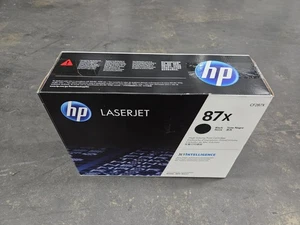 HP CF287X Genuine Toner Cartridge HP 87X Black Toner Opened Box NEW - Picture 1 of 3