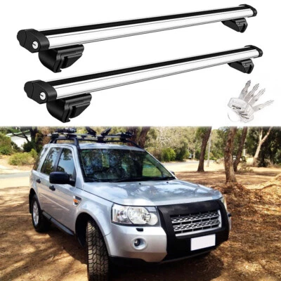 53" Top Roof Rack Cross Bar Luggage Cargo Carrier Rail For Land Rover Freelander - Imagem 1 de 4