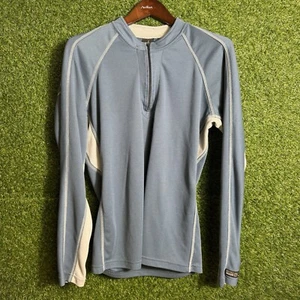 Vintage Prana Shirt Mens Large Compression QT Zip Outdoors Hiking Long Sleeve - Picture 1 of 8