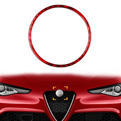 1 pieza emblema delantero insignia logotipo anillo ajuste Alfa Romeo Giulia 2017-2023 Foto 1 de 4