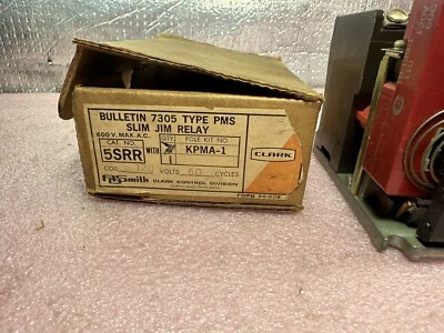 CLARK 5SRR/TYPE PMS/ CAT # 5S RELAY COIL 120V/ 60C Foto 1 de 4