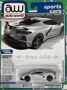 Auto World 2023 Sports Cars #5 Release 3 Version A Gray 2022 Chevy Corvette-1:64 - Picture 1 of 7