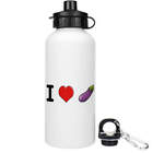 'I Love Aubergine' Reusable Water Bottles (WT034271)
