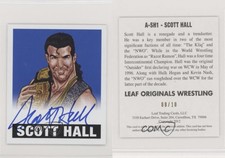 2014 Leaf Originals Wrestling Alternate Art Blue /10 Scott Hall #A-SH1 Auto