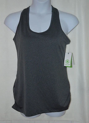 Camiseta sin mangas de yoga gris espalda cruzada con cuello redondo reflectante Gaiam para mujer - talla M Foto 1 de 2