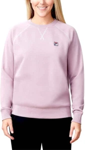 FILA Ladies' French Terry Pullover Crewneck Sweatshirt, COLOR PINK SIZE L - Picture 1 of 3
