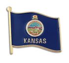 Kansas KS Flag State Pin Lapel Tie Necktie Tack LDS Missionary Statesman Ties