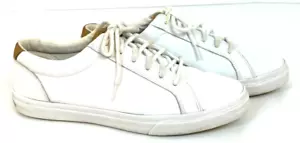 Sneakers basse Sperry Top-Sider da uomo in pelle bianca taglia 13 con lacci STS 12343 - Foto 1 di 8