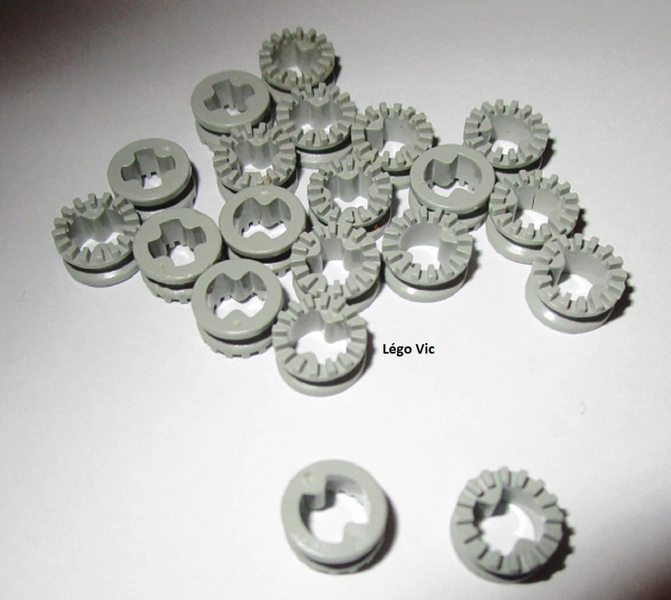 Lego 4265b x20 Technic Light Gray 1/2 Toothed Type II 8479 8485 4565 MOC A31 - Photo 1/1