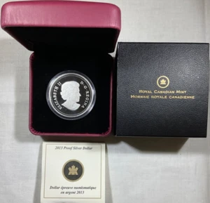 2013 Royal Canadian Mint Proof Silver Dollar Coin Original Packaging & COA - Picture 1 of 6
