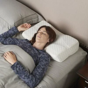 Hammacher Wrinkle Reduce Bed Pillow Memory Foam Back Sleep Cooling  Neck Support - Picture 1 of 3