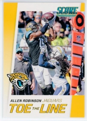 2016 Panini Score Football Allen Robinson Toe The Line Gold #11 - Image 1 of 2