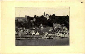 Hirschhorn Neckar alter Heimatbeleg im Postkarten-Format ~ 1957 Blick zur Burg - Picture 1 of 1