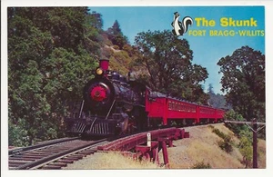 Postal "The Skunk" Fort Bragg-Willits CA - Imagen 1 de 2