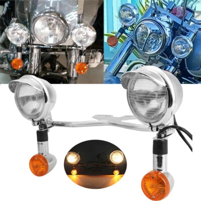 Barra de luz de señalización de giro antiniebla de paso para Kawasaki Vulcan VN 800 900 1500 1600 1700 Foto 1 de 4