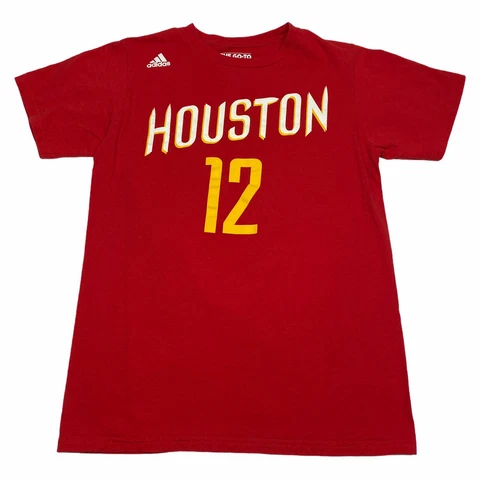 Houston Rockets Shirt Mens Small Red Yellow Dwight Howard Basketball Adidas NBA Cover