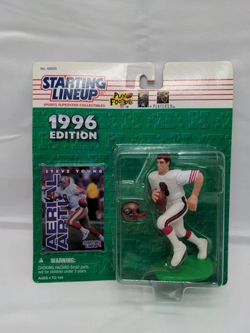 1996 STARTING LINEUP NFL FOOTBALL STEVE YOUNG Figure San Francisco 49ers Cover